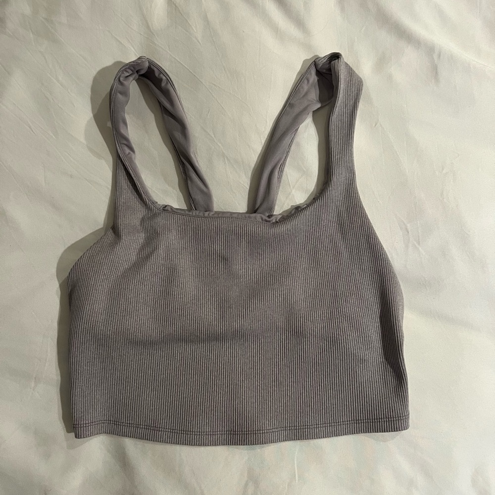 Alosoft ribbed chic bra tank